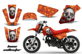 Dirt Bike Graphics Kit MX Decal Wrap For Yamaha PW50 PW 50 1990-2019 BONES ORANGE
