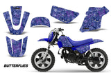 Dirt Bike Graphics Kit MX Decal Wrap For Yamaha PW50 PW 50 1990-2019 BUTTERFLIES PINK BLUE