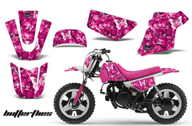 Dirt Bike Graphics Kit MX Decal Wrap For Yamaha PW50 PW 50 1990-2019 BUTTERFLIES WHITE PINK-atv motorcycle utv parts accessories gear helmets jackets gloves pantsAll Terrain Depot
