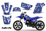 Dirt Bike Graphics Kit MX Decal Wrap For Yamaha PW50 PW 50 1990-2019 BUTTERFLIES WHITE BLUE