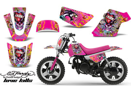 Dirt Bike Graphics Kit MX Decal Wrap For Yamaha PW50 PW 50 1990-2019 EDHLK PINK-atv motorcycle utv parts accessories gear helmets jackets gloves pantsAll Terrain Depot