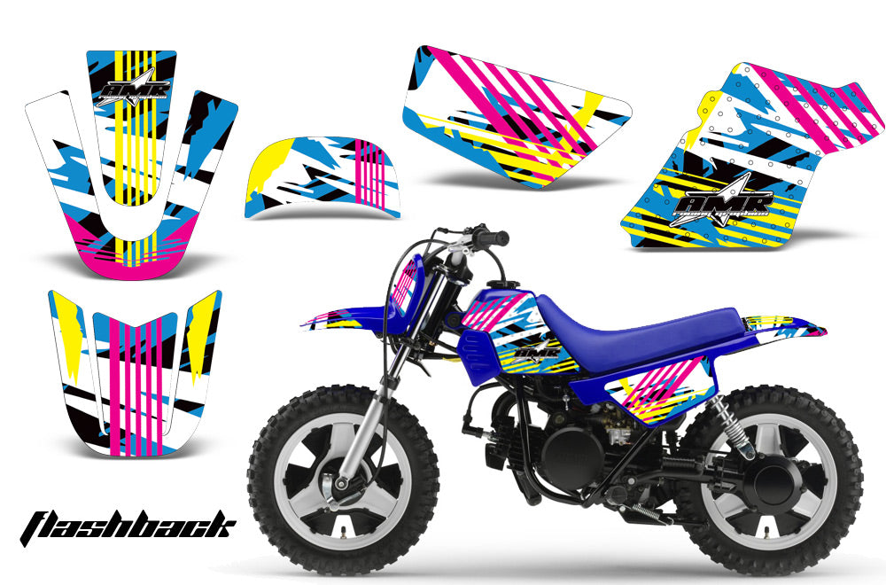 Dirt Bike Graphics Kit MX Decal Wrap For Yamaha PW50 PW 50 1990-2019 FLASHBACK-atv motorcycle utv parts accessories gear helmets jackets gloves pantsAll Terrain Depot