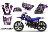 Dirt Bike Graphics Kit MX Decal Wrap For Yamaha PW50 PW 50 1990-2019 HATTER SILVER PURPLE