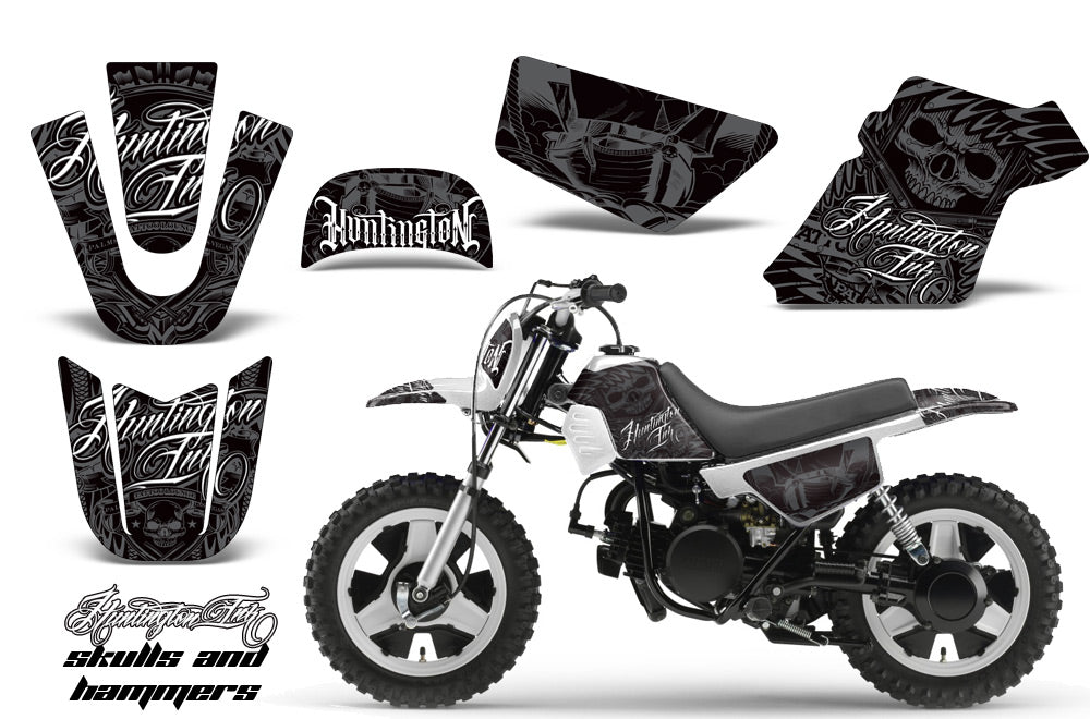 Dirt Bike Graphics Kit MX Decal Wrap For Yamaha PW50 PW 50 1990-2019 HISH SILVER-atv motorcycle utv parts accessories gear helmets jackets gloves pantsAll Terrain Depot