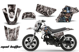 Dirt Bike Graphics Kit MX Decal Wrap For Yamaha PW50 PW 50 1990-2019 HATTER SILVER