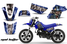 Load image into Gallery viewer, Dirt Bike Graphics Kit MX Decal Wrap For Yamaha PW50 PW 50 1990-2019 HATTER SILVER BLUE-atv motorcycle utv parts accessories gear helmets jackets gloves pantsAll Terrain Depot