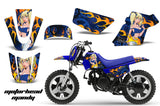 Dirt Bike Graphics Kit MX Decal Wrap For Yamaha PW50 PW 50 1990-2019 MOTO MANDY BLUE