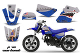 Dirt Bike Graphics Kit MX Decal Wrap For Yamaha PW50 PW 50 1990-2019 WARHAWK BLUE