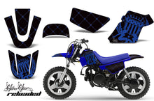 Load image into Gallery viewer, Dirt Bike Graphics Kit MX Decal Wrap For Yamaha PW50 PW 50 1990-2019 RELOADED BLUE BLACK-atv motorcycle utv parts accessories gear helmets jackets gloves pantsAll Terrain Depot