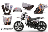 Dirt Bike Graphics Kit MX Decal Wrap For Yamaha PW50 PW 50 1990-2019 TBOMBER BLACK