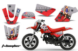Dirt Bike Graphics Kit MX Decal Wrap For Yamaha PW50 PW 50 1990-2019 TBOMBER RED