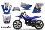 Dirt Bike Graphics Kit MX Decal Wrap For Yamaha PW50 PW 50 1990-2019 TBOMBER BLUE
