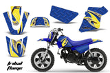Dirt Bike Graphics Kit MX Decal Wrap For Yamaha PW50 PW 50 1990-2019 TRIBAL ORANGE BLUE