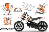 Dirt Bike Graphics Kit MX Decal Wrap For Yamaha PW50 PW 50 1990-2019 TRIBAL ORANGE WHITE