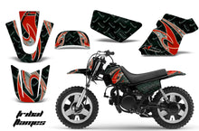 Load image into Gallery viewer, Dirt Bike Graphics Kit MX Decal Wrap For Yamaha PW50 PW 50 1990-2019 TRIBAL RED BLACK-atv motorcycle utv parts accessories gear helmets jackets gloves pantsAll Terrain Depot