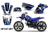 Dirt Bike Graphics Kit MX Decal Wrap For Yamaha PW50 PW 50 1990-2019 STREET STAR BLUE