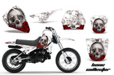 Dirt Bike Decal Graphic Kit Sticker Wrap For Yamaha PW80 PW 80 1996-2006 BONES WHITE