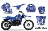Dirt Bike Decal Graphic Kit Sticker Wrap For Yamaha PW80 PW 80 1996-2006 BUTTERFLIES WHITE BLUE