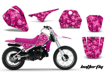 Load image into Gallery viewer, Dirt Bike Decal Graphic Kit Sticker Wrap For Yamaha PW80 PW 80 1996-2006 BUTTERFLIES PINK-atv motorcycle utv parts accessories gear helmets jackets gloves pantsAll Terrain Depot