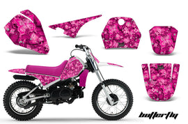 Dirt Bike Decal Graphic Kit Sticker Wrap For Yamaha PW80 PW 80 1996-2006 BUTTERFLIES PINK-atv motorcycle utv parts accessories gear helmets jackets gloves pantsAll Terrain Depot