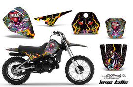 Dirt Bike Decal Graphic Kit Sticker Wrap For Yamaha PW80 PW 80 1996-2006 EDHLK BLACK-atv motorcycle utv parts accessories gear helmets jackets gloves pantsAll Terrain Depot