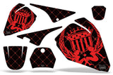 Dirt Bike Decal Graphic Kit Sticker Wrap For Yamaha PW80 PW 80 1996-2006 RELOADED RED BLACK