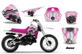 Dirt Bike Decal Graphic Kit Sticker Wrap For Yamaha PW80 PW 80 1996-2006 LUNA PINK