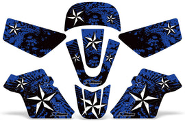 Dirt Bike Graphics Kit MX Decal Wrap For Yamaha PW50 PW 50 1990-2019 NORTHSTAR BLUE-atv motorcycle utv parts accessories gear helmets jackets gloves pantsAll Terrain Depot