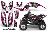 ATV Decal Graphics Kit Quad Sticker Wrap For Yamaha Raptor 660 2001-2005 HATTER PINK WHITE