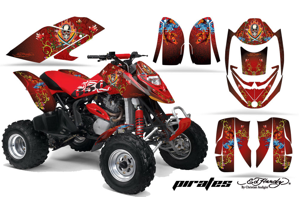 ATV Graphics Kit Decal Quad Wrap For Can-Am Bombardier DS650 DS 650 EDHP RED-atv motorcycle utv parts accessories gear helmets jackets gloves pantsAll Terrain Depot