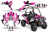Graphics Kit ATV Decal Wrap For Polaris Sportsman ACE 325 570 2014-2016 ATTACK PINK