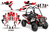 Graphics Kit ATV Decal Wrap For Polaris Sportsman ACE 325 570 2014-2016 ATTACK RED