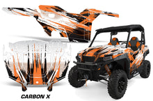 Load image into Gallery viewer, UTV Decal Graphics Kit SXS Wrap For Polaris General 1000 EPS 2016-2018 CARBONX ORANGE-atv motorcycle utv parts accessories gear helmets jackets gloves pantsAll Terrain Depot