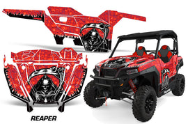 UTV Decal Graphics Kit SXS Wrap For Polaris General 1000 EPS 2016-2018 REAPER RED-atv motorcycle utv parts accessories gear helmets jackets gloves pantsAll Terrain Depot