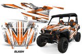 UTV Decal Graphics Kit SXS Wrap For Polaris General 1000 EPS 2016-2018 SLASH ORANGE