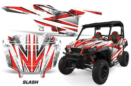UTV Decal Graphics Kit SXS Wrap For Polaris General 1000 EPS 2016-2018 SLASH RED-atv motorcycle utv parts accessories gear helmets jackets gloves pantsAll Terrain Depot
