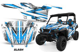 UTV Decal Graphics Kit SXS Wrap For Polaris General 1000 EPS 2016-2018 SLASH BLUE-atv motorcycle utv parts accessories gear helmets jackets gloves pantsAll Terrain Depot
