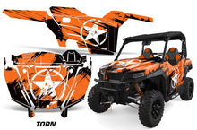 Load image into Gallery viewer, UTV Decal Graphics Kit SXS Wrap For Polaris General 1000 EPS 2016-2018 TORN ORANGE-atv motorcycle utv parts accessories gear helmets jackets gloves pantsAll Terrain Depot