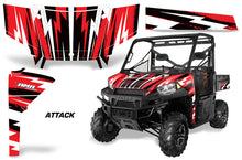 Load image into Gallery viewer, UTV Graphics Kit SxS Decal Wrap For Polaris Ranger 570 900 2013-2015 ATTACK RED-atv motorcycle utv parts accessories gear helmets jackets gloves pantsAll Terrain Depot