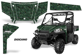 UTV Graphics Kit SxS Decal Wrap For Polaris Ranger 570 900 2013-2015 DIGICAMO GREEN-atv motorcycle utv parts accessories gear helmets jackets gloves pantsAll Terrain Depot