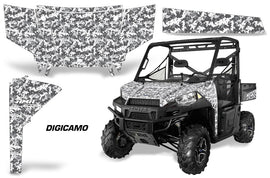 UTV Graphics Kit SxS Decal Wrap For Polaris Ranger 570 900 2013-2015 DIGICAMO WHITE-atv motorcycle utv parts accessories gear helmets jackets gloves pantsAll Terrain Depot