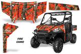 UTV Graphics Kit SxS Decal Wrap For Polaris Ranger 570 900 2013-2015 FIRE CAMO