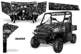UTV Graphics Kit SxS Decal Wrap For Polaris Ranger 570 900 2013-2015 REAPER BLACK