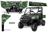 UTV Graphics Kit SxS Decal Wrap For Polaris Ranger 570 900 2013-2015 REAPER GREEN