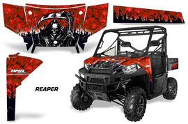 UTV Graphics Kit SxS Decal Wrap For Polaris Ranger 570 900 2013-2015 REAPER RED-atv motorcycle utv parts accessories gear helmets jackets gloves pantsAll Terrain Depot