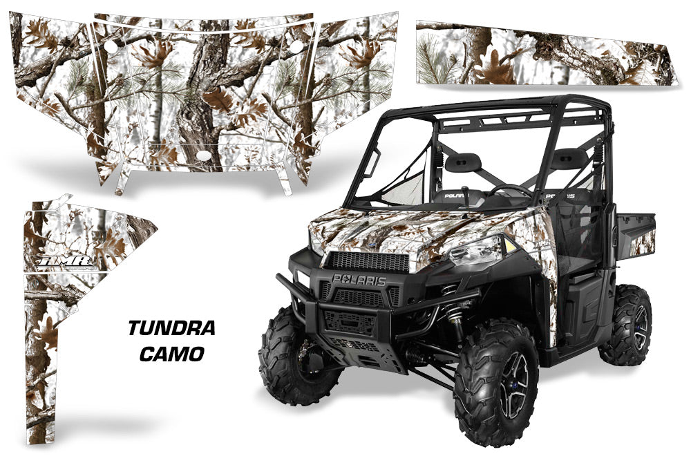 UTV Graphics Kit SxS Decal Wrap For Polaris Ranger 570 900 2013-2015 TUNDRA CAMO-atv motorcycle utv parts accessories gear helmets jackets gloves pantsAll Terrain Depot