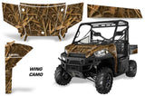 UTV Graphics Kit SxS Decal Wrap For Polaris Ranger 570 900 2013-2015 WING CAMO