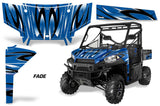 UTV Graphics Kit SxS Decal Wrap For Polaris Ranger 570 900 2013-2015 FADE BLUE