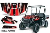 UTV Graphics Kit Decal Sticker Wrap For Polaris Ranger EV 2009-2014 TRIBAL RED BLACK