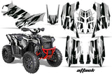 ATV Graphics Kit Decal Wrap For Polaris Scrambler 850XP 1000XP 2013-2018 ATTACK GREY